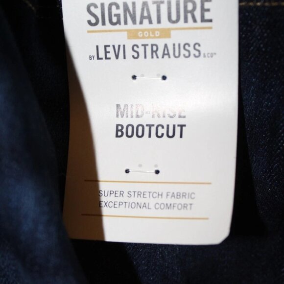 Levi Strauss Signature Gold Womens Plus Size Mid Rise Bootcut 28 L W38 x L34 - Picture 5 of 6